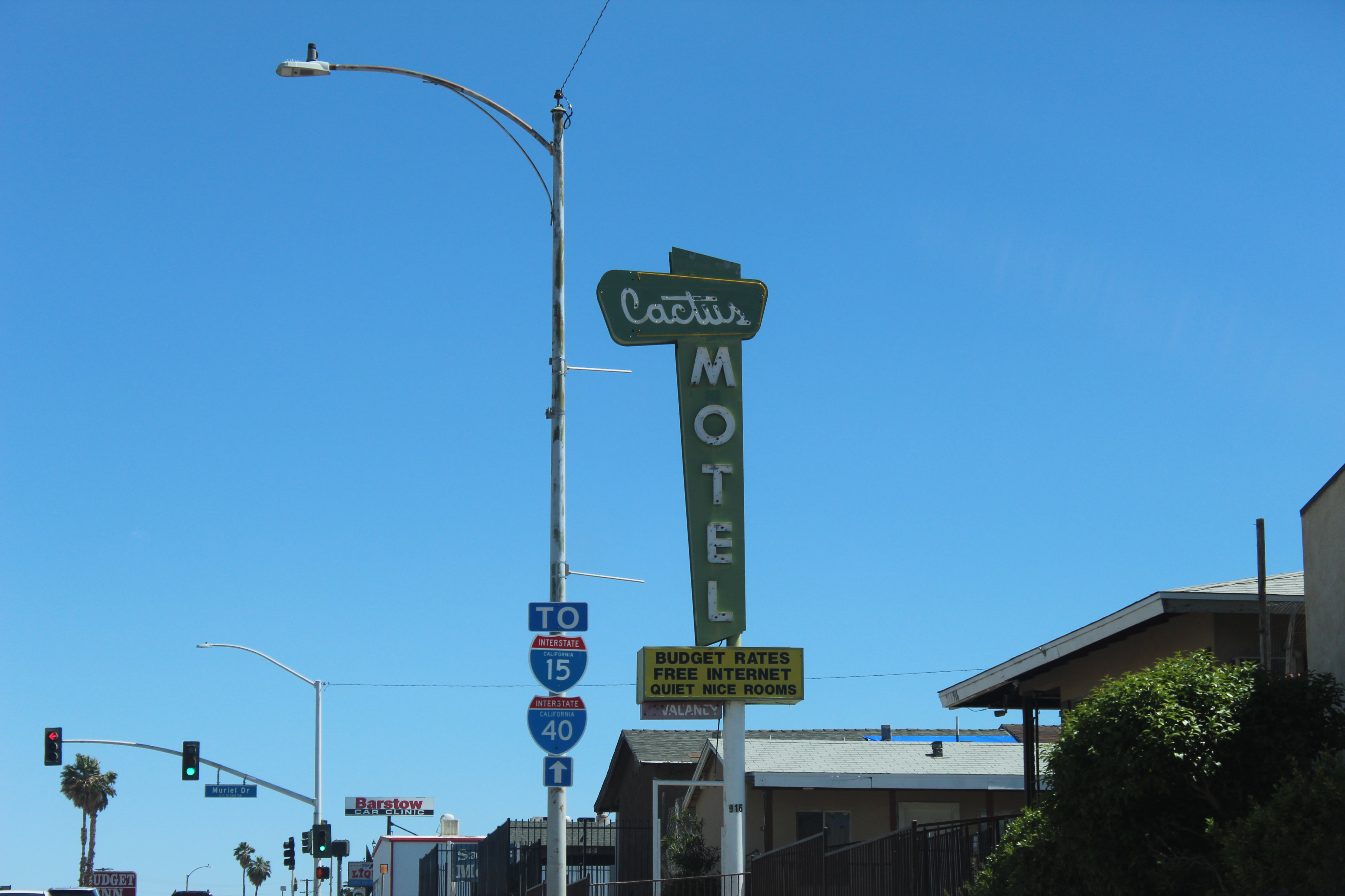 Cactus Motel in Barstow, California