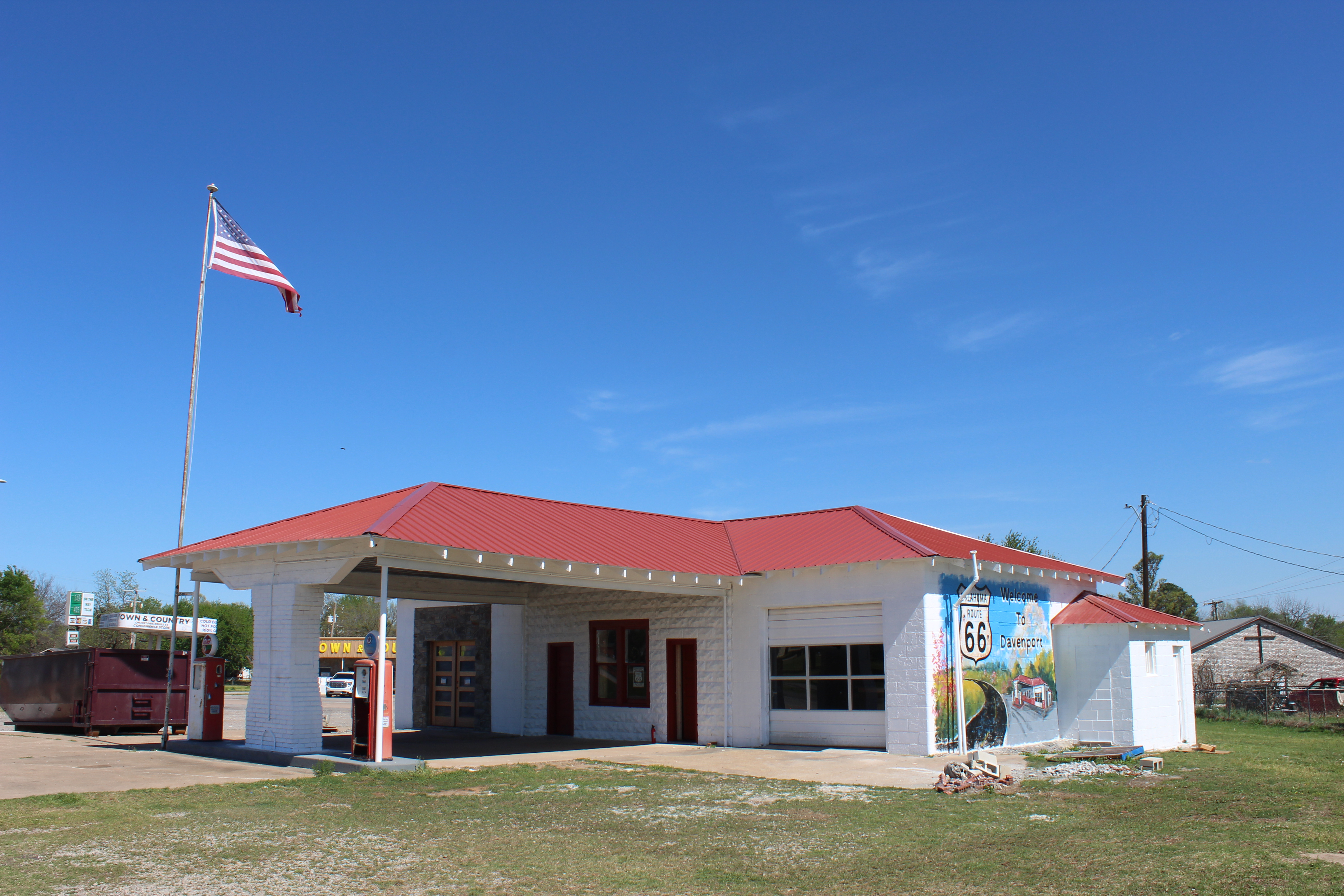 Davenport Murals in Davenport, Oklahoma