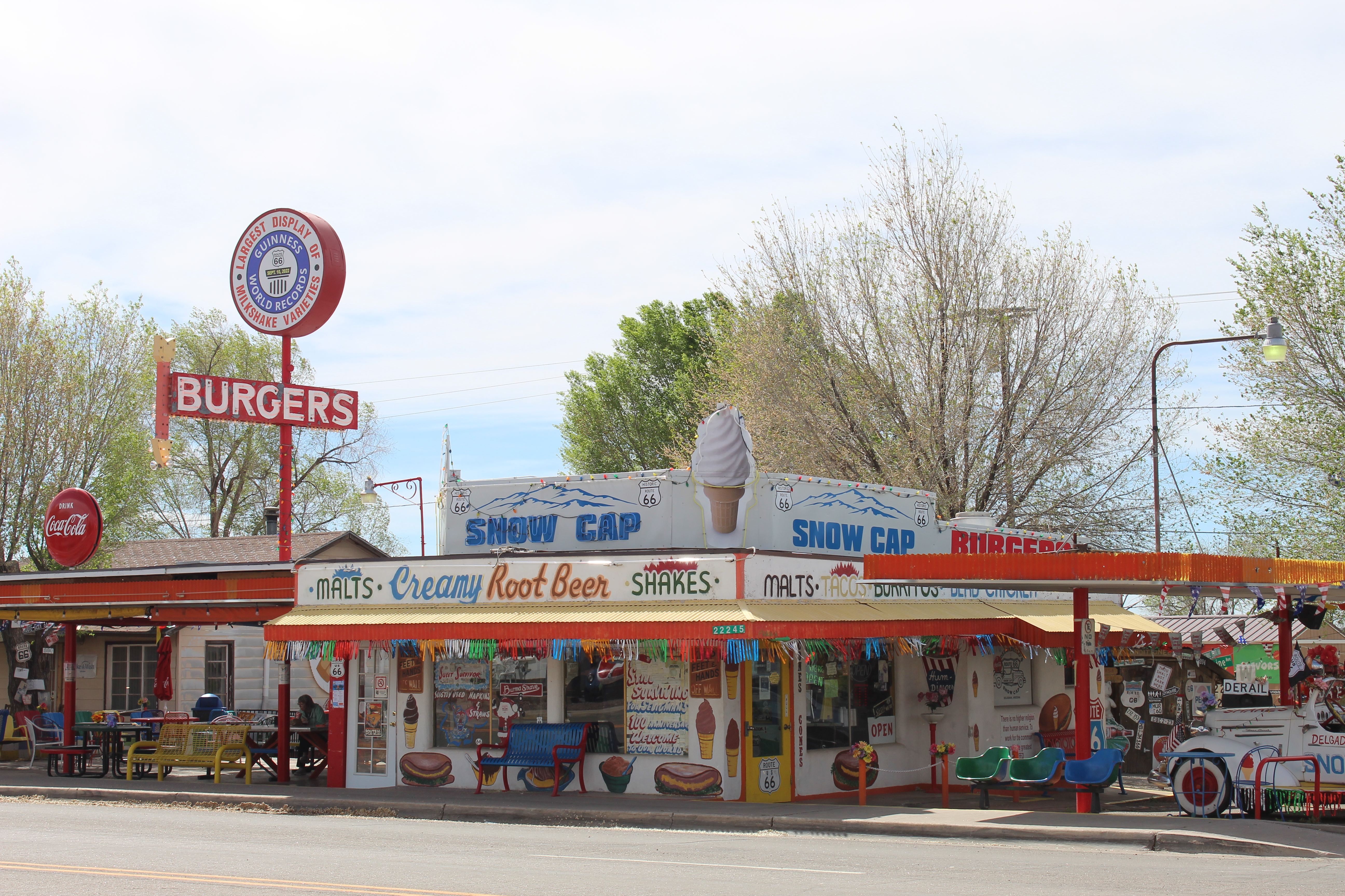 Delgadillo's Snow Cap Drive-In in Seligman, Arizona