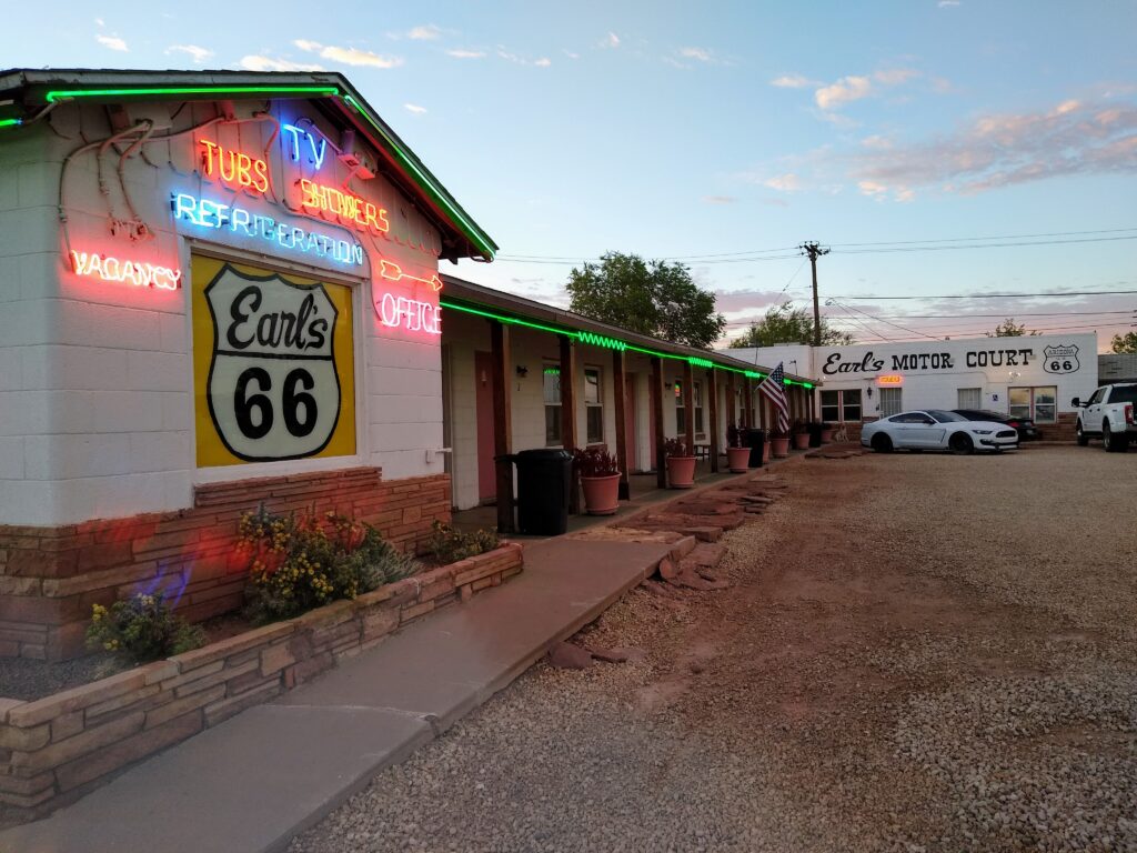 Earl’s Rt 66 Motor Court in Winslow, Arizona