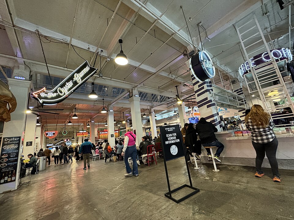 Grand Central Market in Los Angeles, California