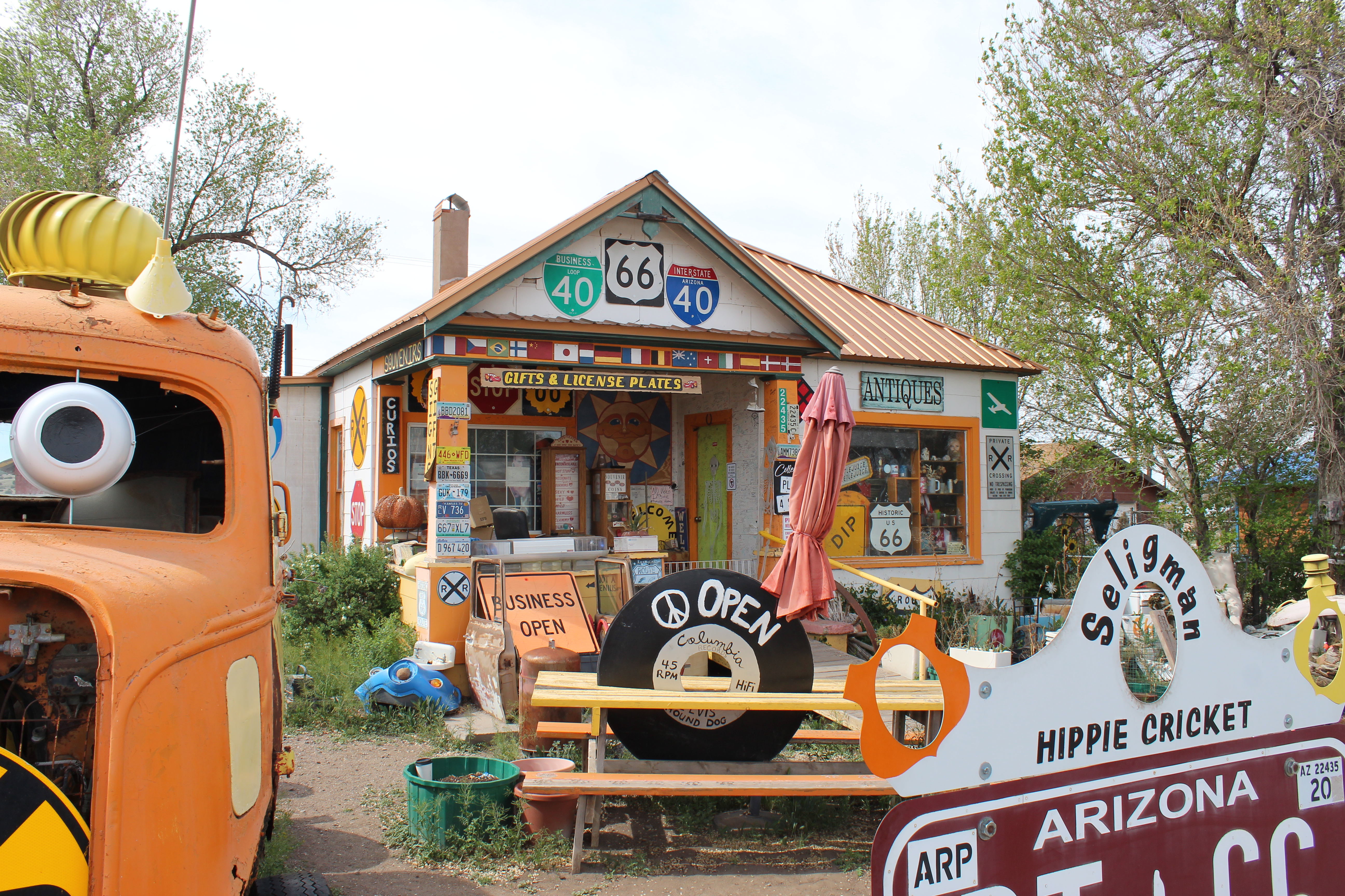Hippie Cricket Antiques in Seligman, Arizona