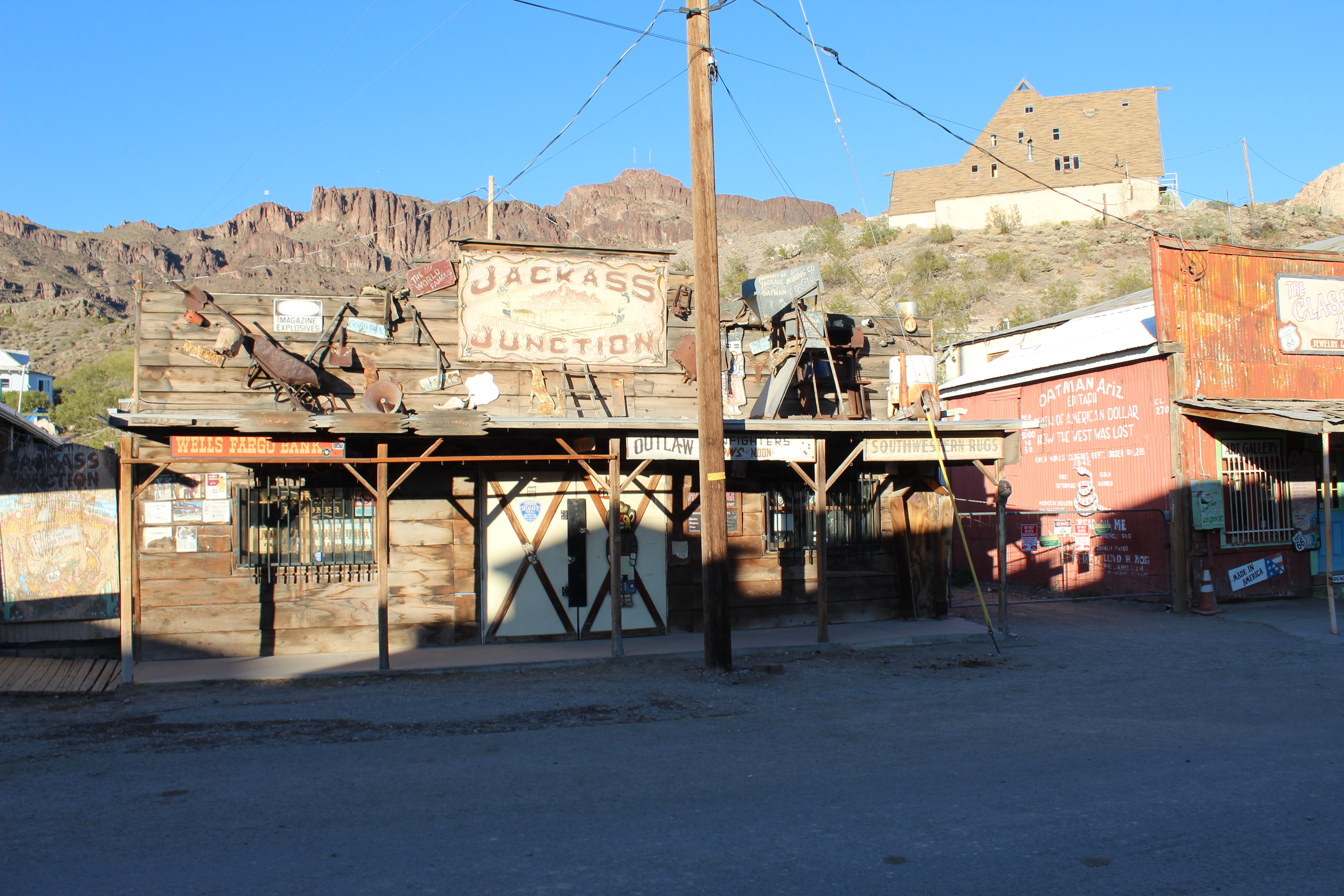 Jackass Junction in Oatman, Arizona