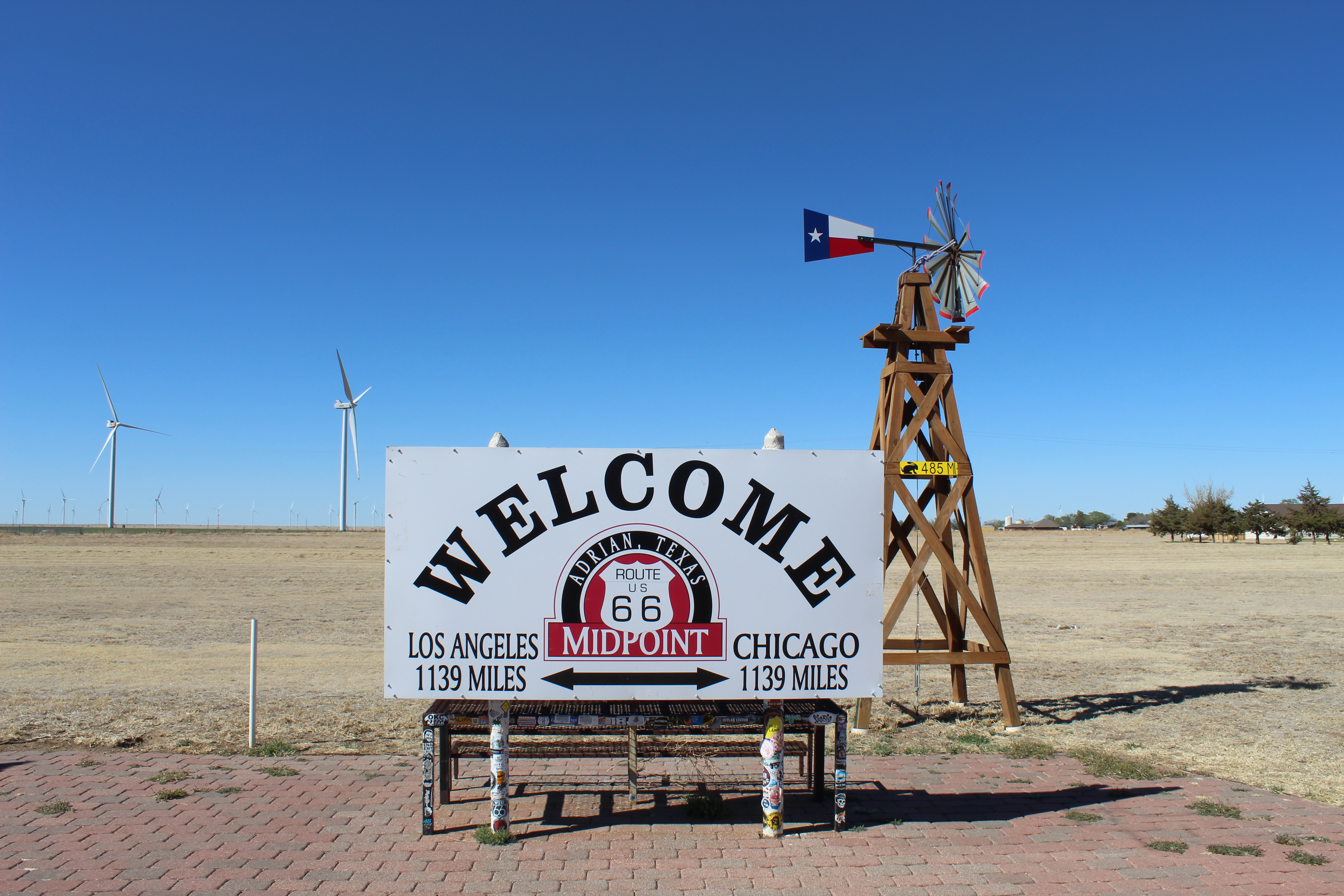 Adrian - Midway Point of Route 66 in Adrian, Texas