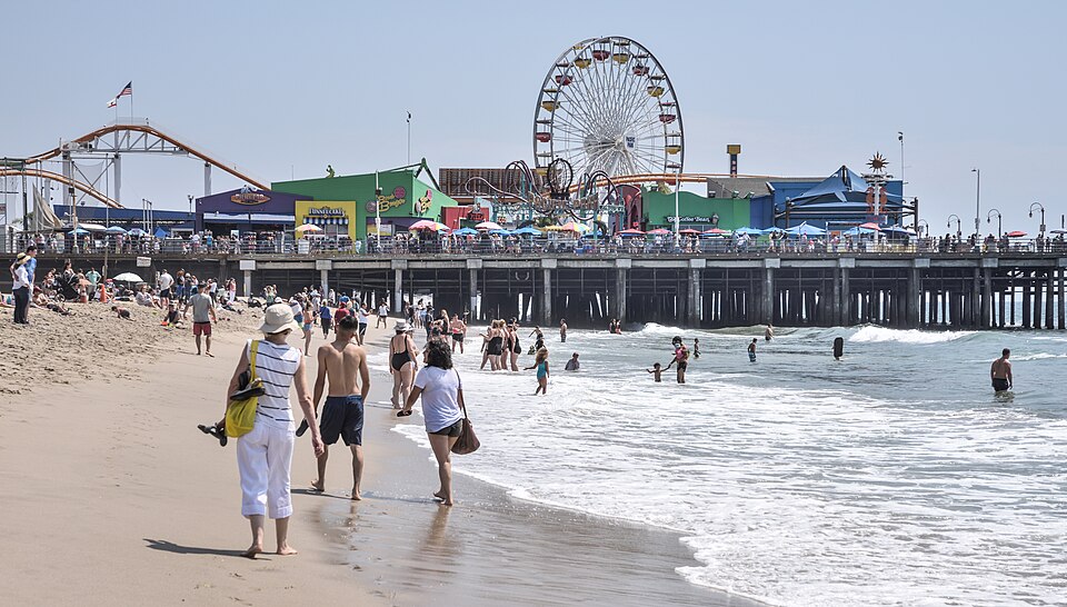 Santa Monica Pier in Santa Monica, California