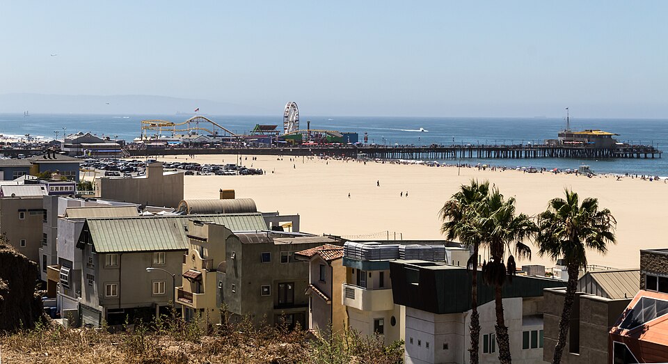 Santa Monica State Beach in Santa Monica, California