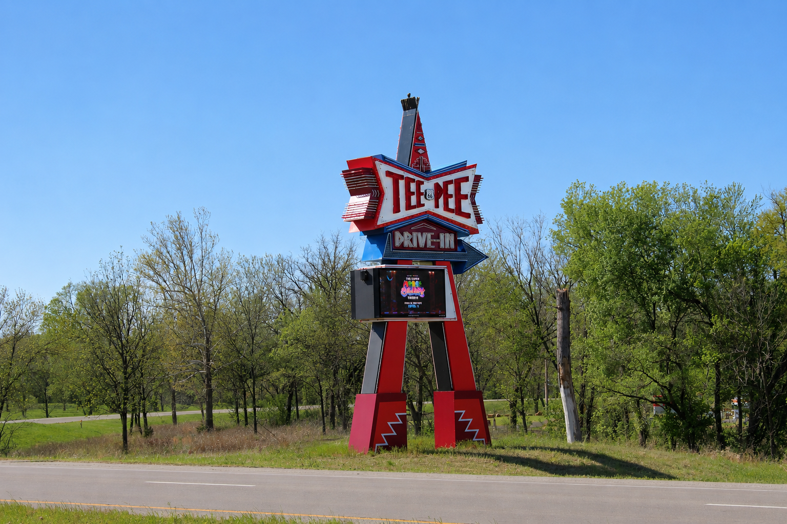 Tee Pee Drive-In in Sapulpa, Oklahoma