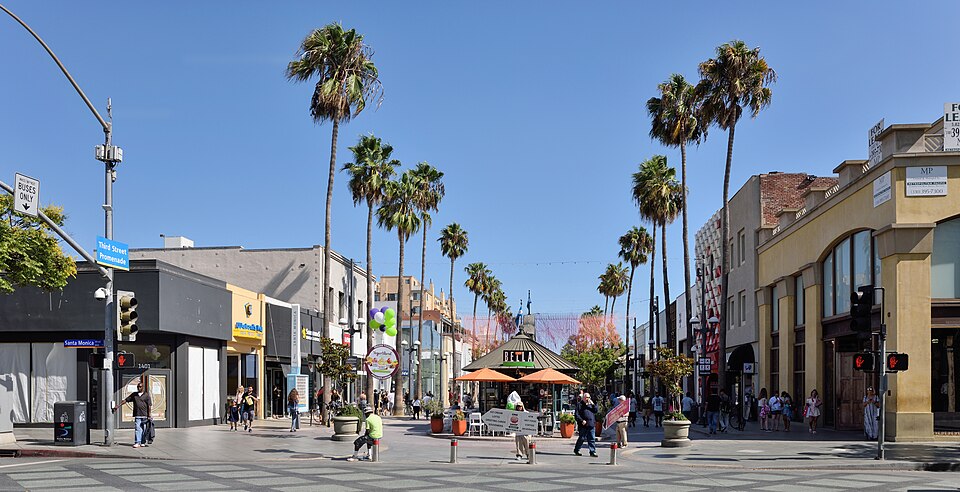 Third Street Promenade in Santa Monica, California