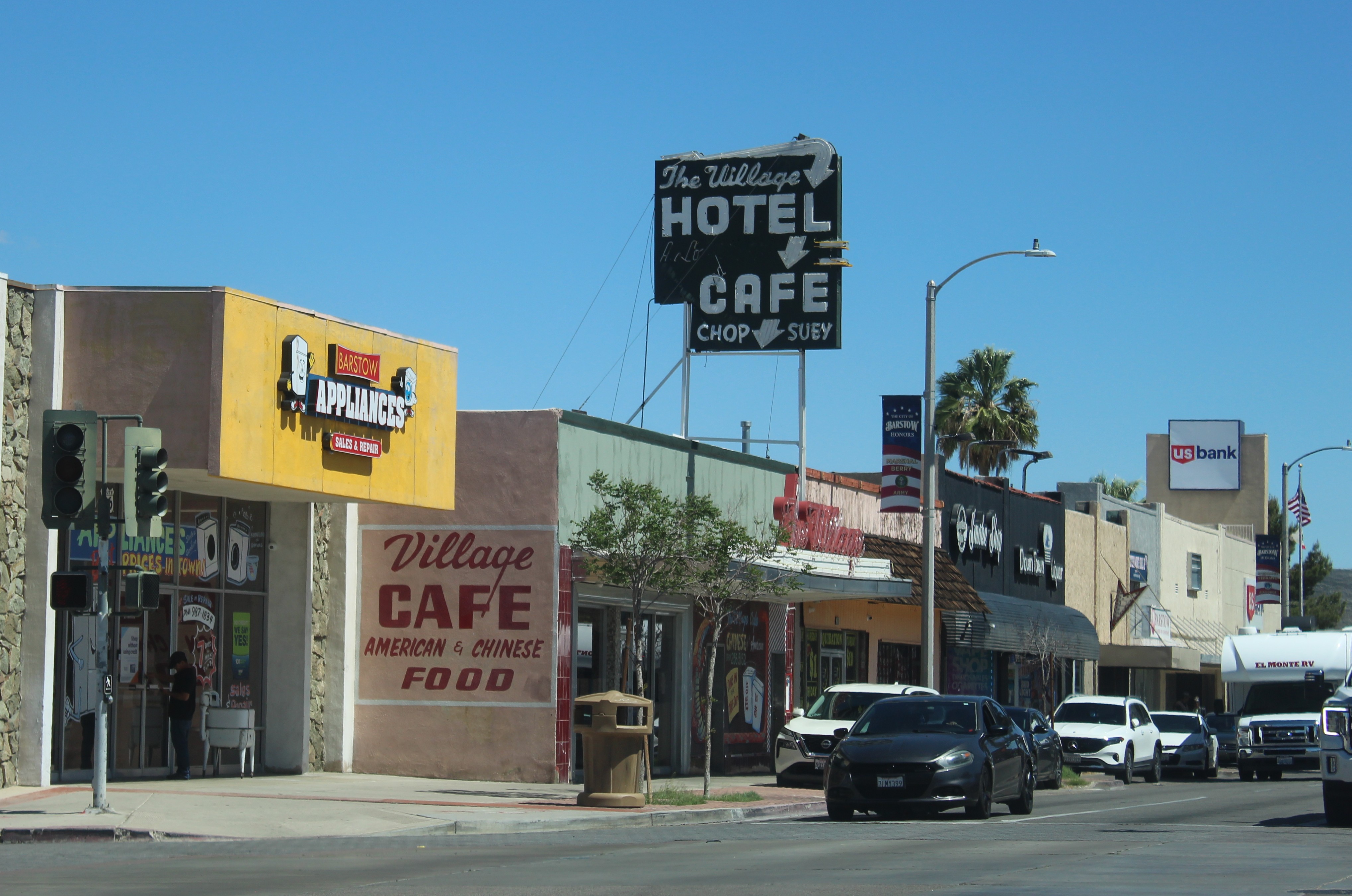 Village Cafe in Barstow, California