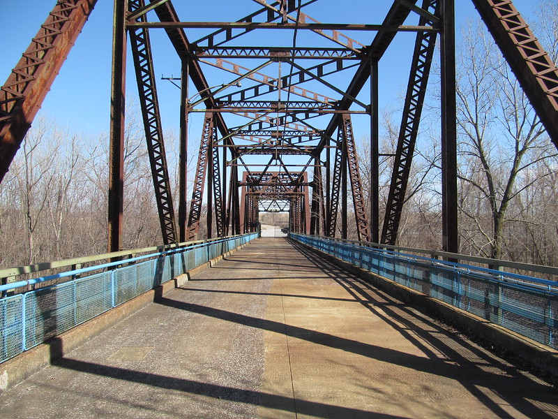 Chain of Rocks Bridge in Madison, Illinois