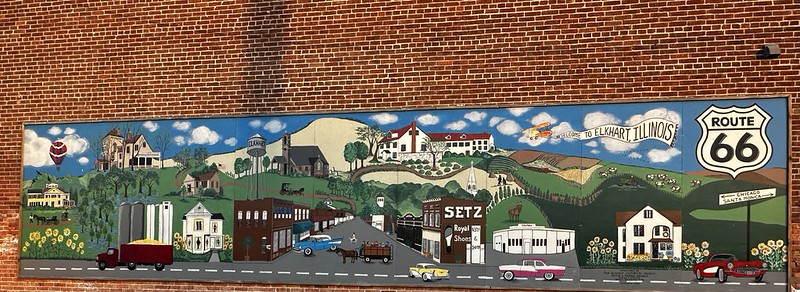 Elkhart Murals in Elkhart, Illinois