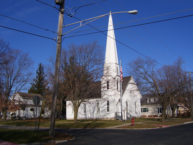 Pioneer Gothic Church in Dwight, Illinois