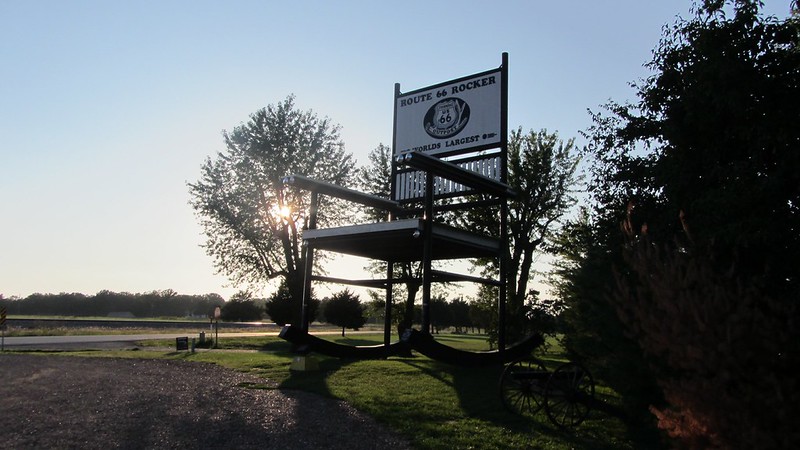 Route 66 Large Chair in Staunton, Illinois
